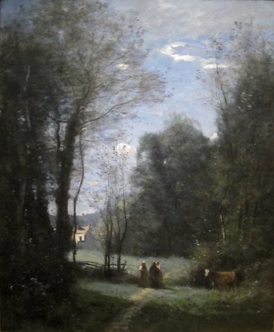 The Maison Blanche de Sèvres by Jean Baptiste Camille Corot